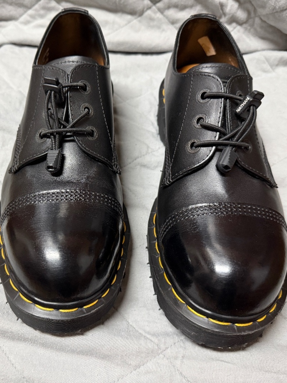 Vintage 90s DR MARTENS Shoes 9875 STEEL TOE Oxfords Made in ENGLAND US M11